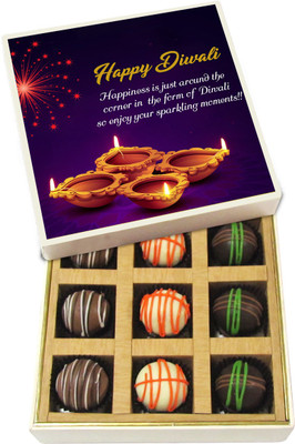 Chocholik Diwali Sweets - Enjoy Your Sparkling Moments - White, Dark, Milk Chocolate Truffles - 9pc Truffles(135 g)
Chocholik Diwali Sweets - Enjoy Your Sparkling Moments - White, Dark, Milk Chocolate Truffles - 9pc Truffles(135 g)