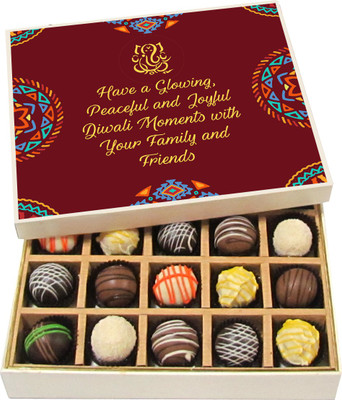 Chocholik Diwali Sweets - Have a Peaceful and Joyful Diwali - White, Dark, Milk Chocolate Truffles - 20pc Truffles(300 g)
Chocholik Diwali Sweets - Have a Peaceful and Joyful Diwali - White, Dark, Milk Chocolate Truffles - 20pc Truffles(300 g)