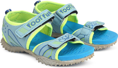 Footfun by Liberty Boys & Girls Velcro Sports Sandals(Blue