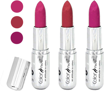 Color Fever water proof long lasting creamy matte lipstick(pink-brick red-dark purple, 12 g)
Color Fever water proof long lasting creamy matte lipstick(pink-brick red-dark purple, 12 g)