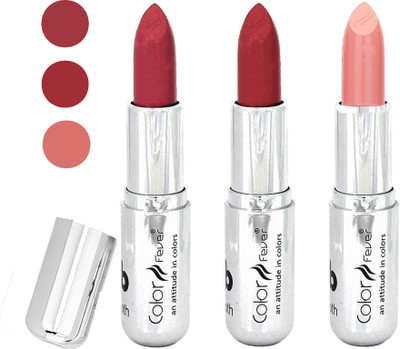 Color Fever water proof long lasting creamy matte lipstick(brick red-dark red-nude, 12 g)
Color Fever water proof long lasting creamy matte lipstick(brick red-dark red-nude, 12 g)