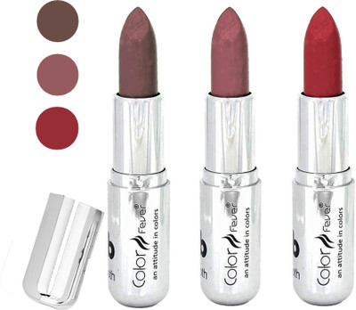 Color Fever water proof long lasting creamy matte lipstick(brown-brown-dark red, 12 g)
Color Fever water proof long lasting creamy matte lipstick(brown-brown-dark red, 12 g)
