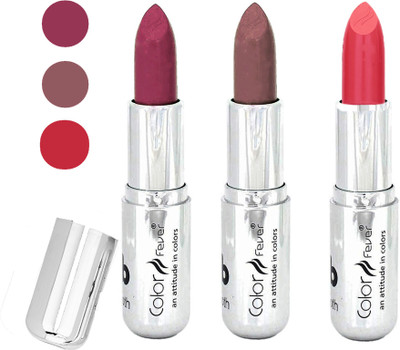 Color Fever creamy matte non transfar lipstick for ladies(plum-chocolate-brick orange, 12 g)
Color Fever creamy matte non transfar lipstick for ladies(plum-chocolate-brick orange, 12 g)