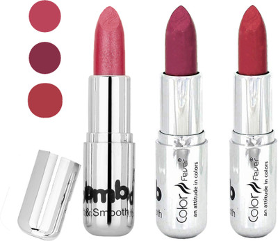 Color Fever creamy matte non transfar lipstick for ladies(pink-plum-brick red, 12 g)
Color Fever creamy matte non transfar lipstick for ladies(pink-plum-brick red, 12 g)