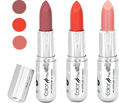Color Fever water proof long lasting creamy matte lipstick(mauve-orange-nude, 12 g)
Color Fever water proof long lasting creamy matte lipstick(mauve-orange-nude, 12 g)
