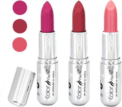 Color Fever water proof long lasting creamy matte lipstick(pink-brick red-peach, 12 g)
Color Fever water proof long lasting creamy matte lipstick(pink-brick red-peach, 12 g)