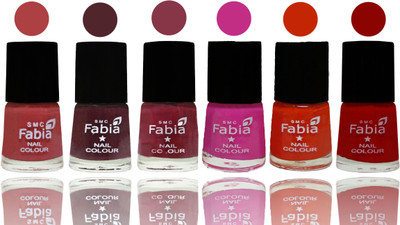 Fabia Nail Polish Matte Look Attractive Your Nails Peach-Wine-Wine Red-Pink Pink-Fire Orange-Red(Pack of 6)
Fabia Nail Polish Matte Look Attractive Your Nails Peach-Wine-Wine Red-Pink Pink-Fire Orange-Red(Pack of 6)