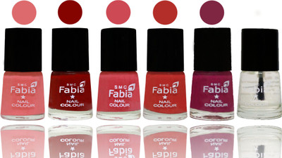 Fabia Nail Polish Matte Look Attractive Your Nails Baby Pink-Bold Red-Strawberry-Candy Orange-Dark Magenta-Top Coat(Pack of 6)
Fabia Nail Polish Matte Look Attractive Your Nails Baby Pink-Bold Red-Strawberry-Candy Orange-Dark Magenta-Top Coat(Pack of 6)