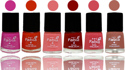 Fabia Nail Polish Matte Look Attractive Your Nails Pink Pink-Fire Orange-Baby Pink-Bold Red-Strawberry-Coral(Pack of 6)
Fabia Nail Polish Matte Look Attractive Your Nails Pink Pink-Fire Orange-Baby Pink-Bold Red-Strawberry-Coral(Pack of 6)