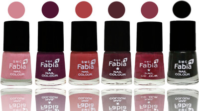 Fabia Nail Polish Matte Look Attractive Your Nails Rose-Boysenberry-Peach-Wine-Wine Red-Black(Pack of 6)
Fabia Nail Polish Matte Look Attractive Your Nails Rose-Boysenberry-Peach-Wine-Wine Red-Black(Pack of 6)