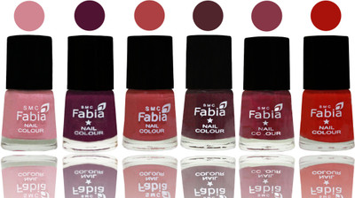 Fabia Nail Polish Matte Look Attractive Your Nails Rose-Boysenberry-Peach-Wine-Wine Red-Reddish Red(Pack of 6)
Fabia Nail Polish Matte Look Attractive Your Nails Rose-Boysenberry-Peach-Wine-Wine Red-Reddish Red(Pack of 6)