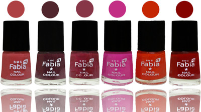 Fabia Nail Polish Matte Look Attractive Your Nails Peach-Wine-Wine Red-Pink Pink-Fire Orange-Bold Red(Pack of 6)
Fabia Nail Polish Matte Look Attractive Your Nails Peach-Wine-Wine Red-Pink Pink-Fire Orange-Bold Red(Pack of 6)