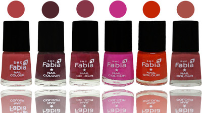 Fabia Nail Polish Matte Look Attractive Your Nails Peach-Wine-Wine Red-Pink Pink-Fire Orange-Dark Peach(Pack of 6)
Fabia Nail Polish Matte Look Attractive Your Nails Peach-Wine-Wine Red-Pink Pink-Fire Orange-Dark Peach(Pack of 6)