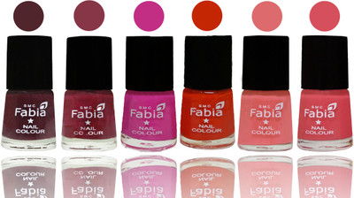 Fabia Nail Polish Matte Look Attractive Your Nails Wine-Wine Red-Pink Pink-Fire Orange-Baby Pink-Punch Pink(Pack of 6)
Fabia Nail Polish Matte Look Attractive Your Nails Wine-Wine Red-Pink Pink-Fire Orange-Baby Pink-Punch Pink(Pack of 6)