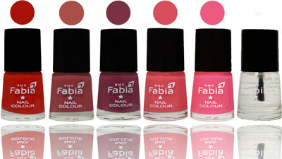Fabia Nail Polish Matte Look Attractive Your Nails Reddish Red-Dark Peach-Plum-Punch Pink-Shock Pink Light-Top Coat(Pack of 6)
Fabia Nail Polish Matte Look Attractive Your Nails Reddish Red-Dark Peach-Plum-Punch Pink-Shock Pink Light-Top Coat(Pack of 6)