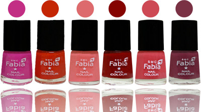 Fabia Nail Polish Matte Look Attractive Your Nails Pink Pink-Fire Orange-Baby Pink-Bold Red-Strawberry-Plum(Pack of 6)
Fabia Nail Polish Matte Look Attractive Your Nails Pink Pink-Fire Orange-Baby Pink-Bold Red-Strawberry-Plum(Pack of 6)