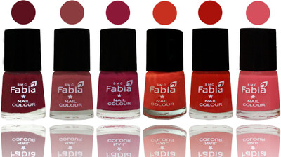 Fabia Nail Polish Matte Look Attractive Your Nails Maroon-Dark Nude-Pure Wine-Orange-Reddish Red-Punch Pink(Pack of 6)
Fabia Nail Polish Matte Look Attractive Your Nails Maroon-Dark Nude-Pure Wine-Orange-Reddish Red-Punch Pink(Pack of 6)
