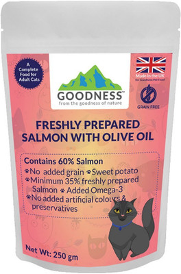 GOODNESS Grain free Salmon, Sweet Potato 250 g Dry Cat Food
