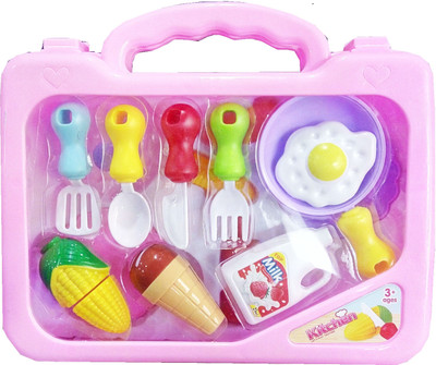 TALKING GANESHA 16 Pieces Kitchen Cooking Play Set Toy for Kids in Carry Along Suitcase - Multicolor
TALKING GANESHA 16 Pieces Kitchen Cooking Play Set Toy for Kids in Carry Along Suitcase - Multicolor