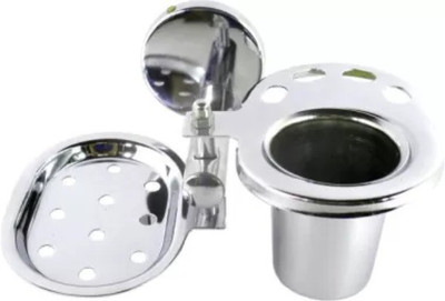 NAKODA ENTERPRISES SOAP CASE WITH TUMBLER(Silver)