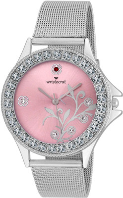 Wristocrat WCM20 Pink Dial Watch - For Girls