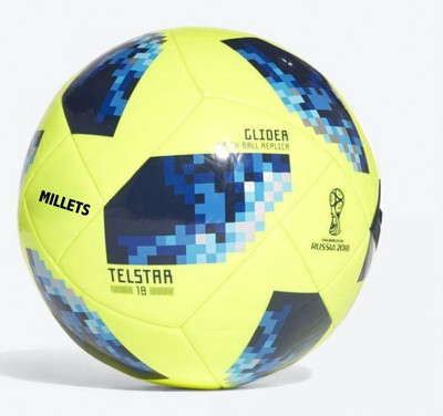 MILLETS World cup Telstar black Football - Size: (Pack of 1, Black, White, Multicolor, Blue, Red, Yellow
MILLETS World cup Telstar black Football - Size: (Pack of 1, Black, White, Multicolor, Blue, Red, Yellow