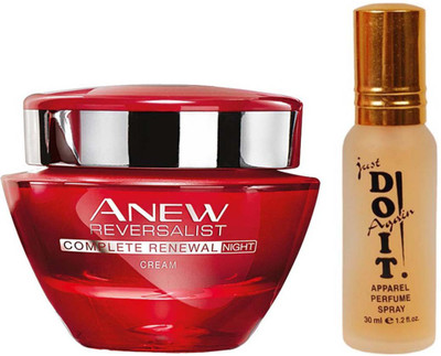 Avon Anew Reversalist Night Renewal Cream (30 g) with one do it perfume 30 ml(Set of 2)
Avon Anew Reversalist Night Renewal Cream (30 g) with one do it perfume 30 ml(Set of 2)