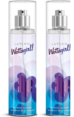 Layer shot Mystic island Deodorant Spray - For Girls(270 ml, Pack of 2) 
Layer shot Mystic island Deodorant Spray - For Girls(270 ml, Pack of 2)
