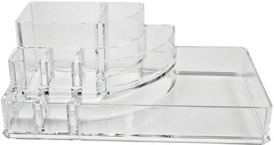 Hojo Acrylic Makeup Organiser Transparent Plastic Makeup Cosmetic Multi Grid Storage Box Lipstick Holder Display Stand Organizer with 8 Mix Sized Compartments Make up box Vanity Box(Transparent)
Hojo Acrylic Makeup Organiser Transparent Plastic Makeup Cosmetic Multi Grid Storage Box Lipstick Holder Display Stand Organizer with 8 Mix Sized Compartments Make up box Vanity Box(Transparent)