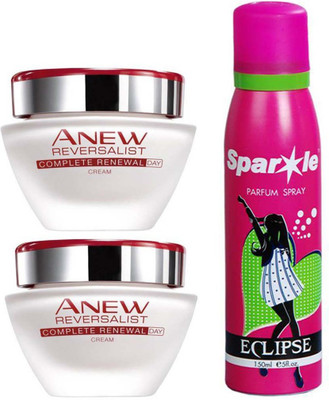 Avon Anew two Reversalist Complete Renewal Day Cream (50 ml) with one perfume 30 ml(Set of 3)
Avon Anew two Reversalist Complete Renewal Day Cream (50 ml) with one perfume 30 ml(Set of 3)