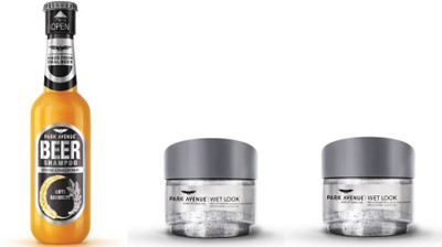 Park Avenue ANTI-DANDRUFF WITH WET LOOK HAIR GEL & WET LOOK GEL(Set of 3)