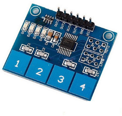 SunRobotics TTP224 4 WAY CAPACITIVE SWITCH TOUCH MODULE Electronic Components Electronic Hobby Kit
SunRobotics TTP224 4 WAY CAPACITIVE SWITCH TOUCH MODULE Electronic Components Electronic Hobby Kit