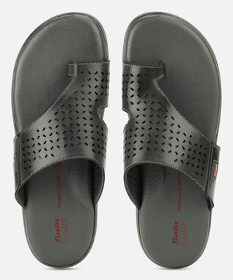 Bata Men Grey Flats