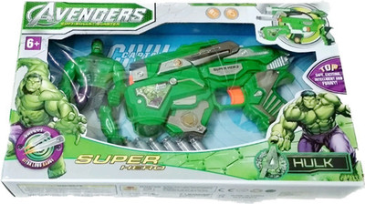ClueSteps Avenger Super Hero Hulk with Weapon(Multicolor)