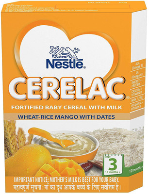 Nestle CERELAC Infant Cereal Stage-3 (10 Months-24 Months) Wheat-Rice Mango With Dates 300g Cereal(300 g, 10+ Months)
Nestle CERELAC Infant Cereal Stage-3 (10 Months-24 Months) Wheat-Rice Mango With Dates 300g Cereal(300 g, 10+ Months)