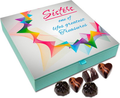 Chocholik Rakhi Gift Box - Sisters One of Life Greatest Treasures - 9pc Truffles(108 g)
Chocholik Rakhi Gift Box - Sisters One of Life Greatest Treasures - 9pc Truffles(108 g)