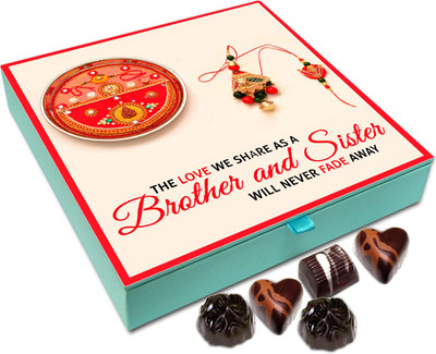 Chocholik Rakshabandhan Gift Box - The Love We Share as a Brother and Sister - 9pc Truffles(108 g)
Chocholik Rakshabandhan Gift Box - The Love We Share as a Brother and Sister - 9pc Truffles(108 g)