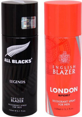 english blazer legend&londonsport Body Spray - For Men(300 ml, Pack of 2)