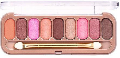 O.TWO.O 9092 : Rose Gold 9 Colors Eyeshadow - Waterproof, Matte, Shimmer, Super Pigmented, Long Lasting, Free Double Edge Brush. 18 g(9092A06)