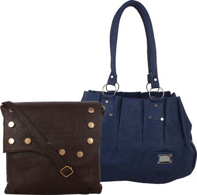 Element Cart Sling Bag(Brown, Blue), Blue;brown
