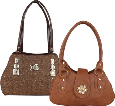 Fillin Cart Shoulder Bag(Brown, Brown)