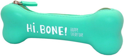 Languo Cute Bone Shape Bright Green Pouch(Green)