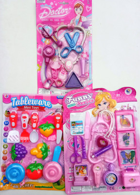 Aparnas doctor sets for role play and kitchen sets for kids birthday gift love girl