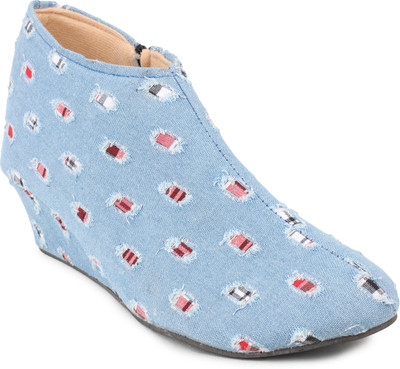 Bonzer Boots For Women(Blue, Light blue