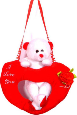 HOMOKART toys red And white new year And valetine spcial cute teddy bear - 5 inch(Red)
