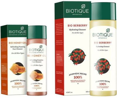 BIOTIQUE BIO Bio Honey Gel Refreshing Foaming Face Cleanser For All Skin Types, Bio Berberry Hydrating Cleanser(Set of 2)
BIOTIQUE BIO Bio Honey Gel Refreshing Foaming Face Cleanser For All Skin Types, Bio Berberry Hydrating Cleanser(Set of 2)