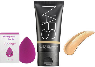 Pro longwear combo Sponge Puff,Nars Pure Radiant Tinted Cream Foundation Moisturizer SPF 30 Snscreen/PA+++ 40 ml(Set of 2)
Pro longwear combo Sponge Puff,Nars Pure Radiant Tinted Cream Foundation Moisturizer SPF 30 Snscreen/PA+++ 40 ml(Set of 2)