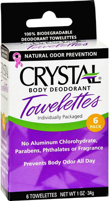 Crystal Towlettes Body Deodorant Body Spray - For Men(34 g)
