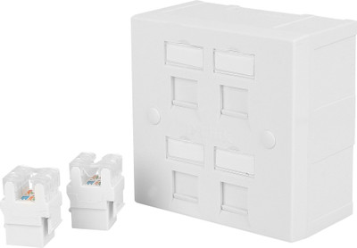D-Link Combo Deals - Two RJ45 CAT6E Lan I/O Network Keystone Jack + Gang Box + Four Window Face Plate Dlink - 1 Set Network Interface Card(White)
D-Link Combo Deals - Two RJ45 CAT6E Lan I/O Network Keystone Jack + Gang Box + Four Window Face Plate Dlink - 1 Set Network Interface Card(White)