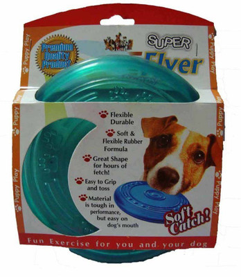 Super Dog Flyer Large Rubber Frisbee For Dog